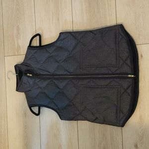 J.crew gray quilted down vest